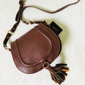 Brown Crossbody Purse with Tassle